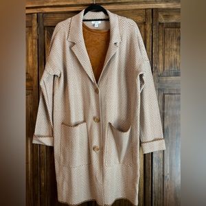 Sweater jacket Size large with matching T-shirt size XL